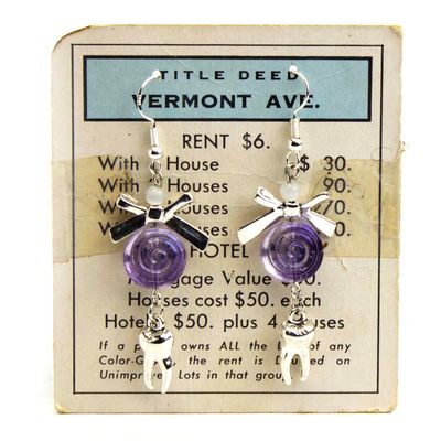 Purple Candy Tooth, earrings LAPR796