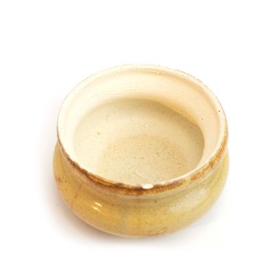 Yellow Unglazed Interior Bowl, ceramic LANE21