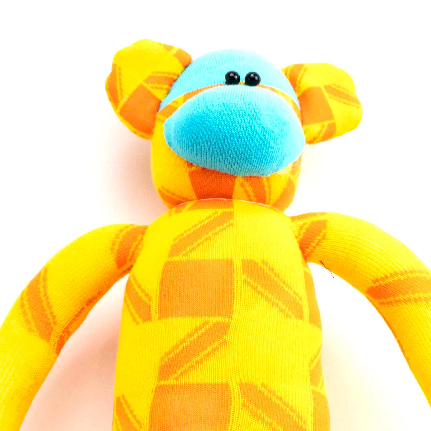 Orange Abstract, sock monkey GOLE178