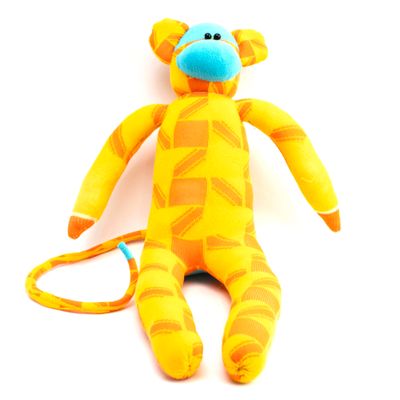 Orange Abstract, sock monkey GOLE178