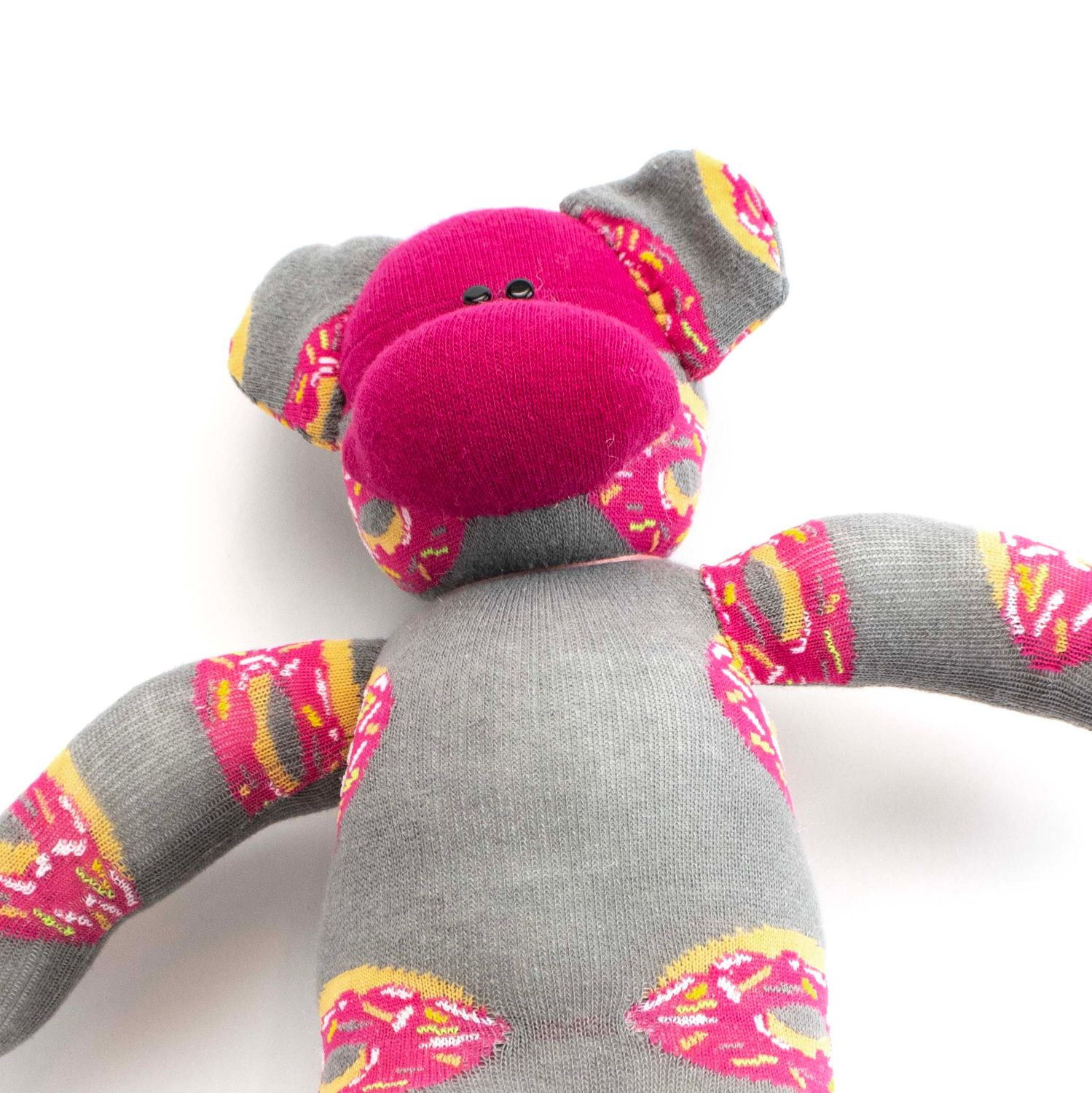 Pink Donuts, sock monkey GOLE181