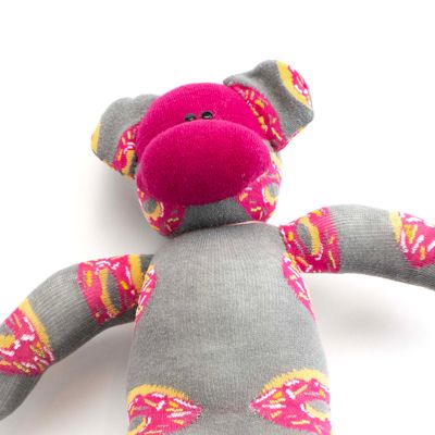 Pink Donuts, sock monkey GOLE181