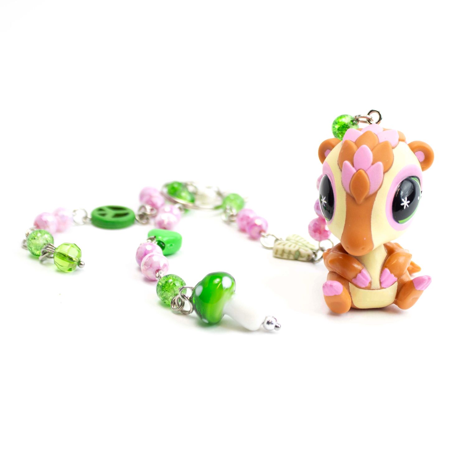 Pangolin (green), LPS keychain (458) JOHR21