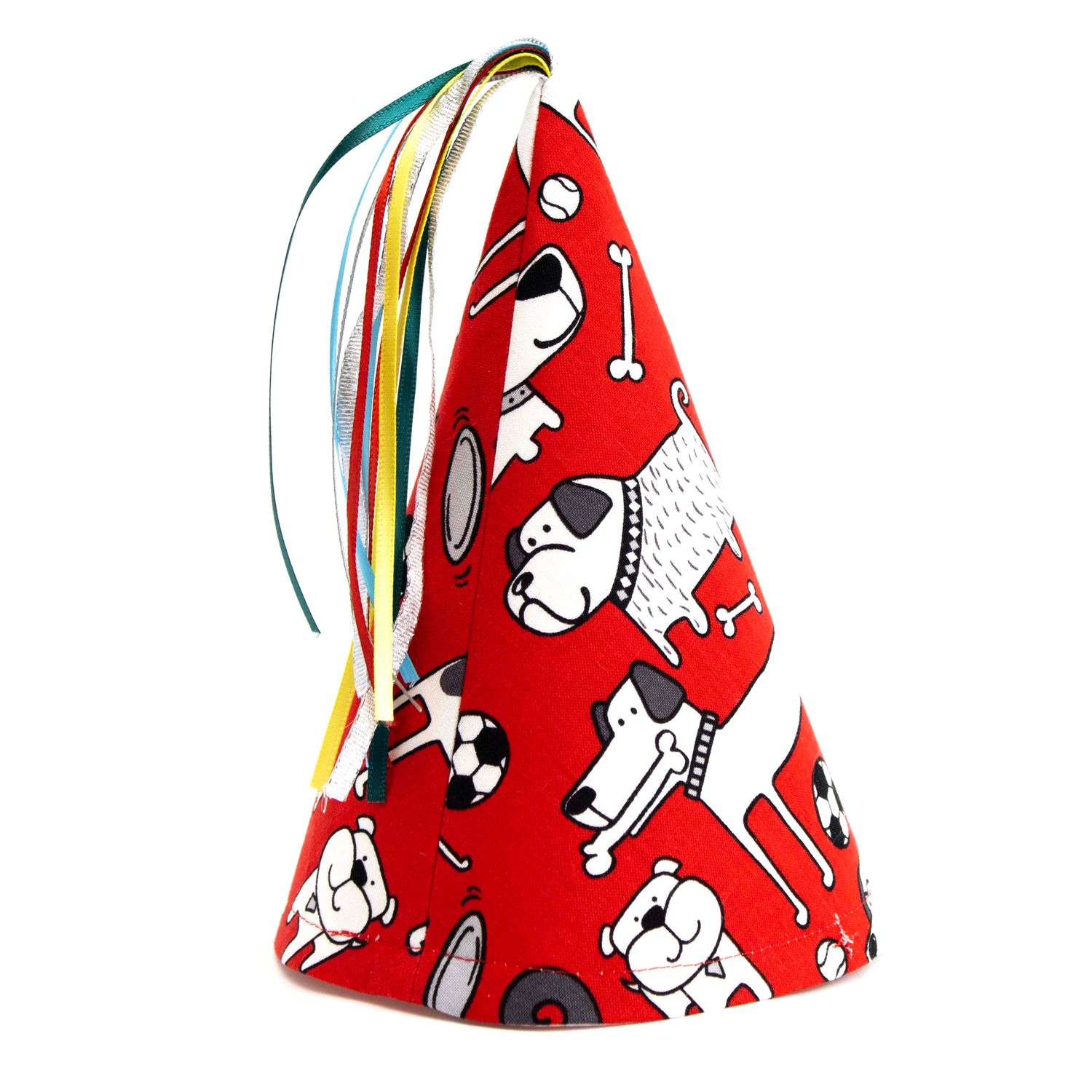 Dog Sports with Red, party hat BOHJ203