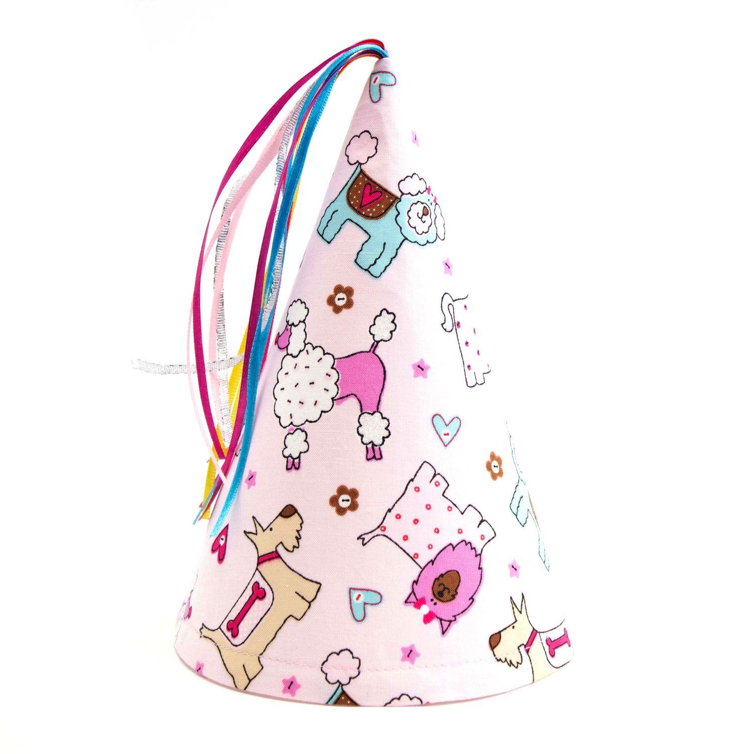 Dogs in Pink, party hat BOHJ200