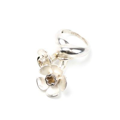 Double 4 Petal Flower, ring BRYH698
