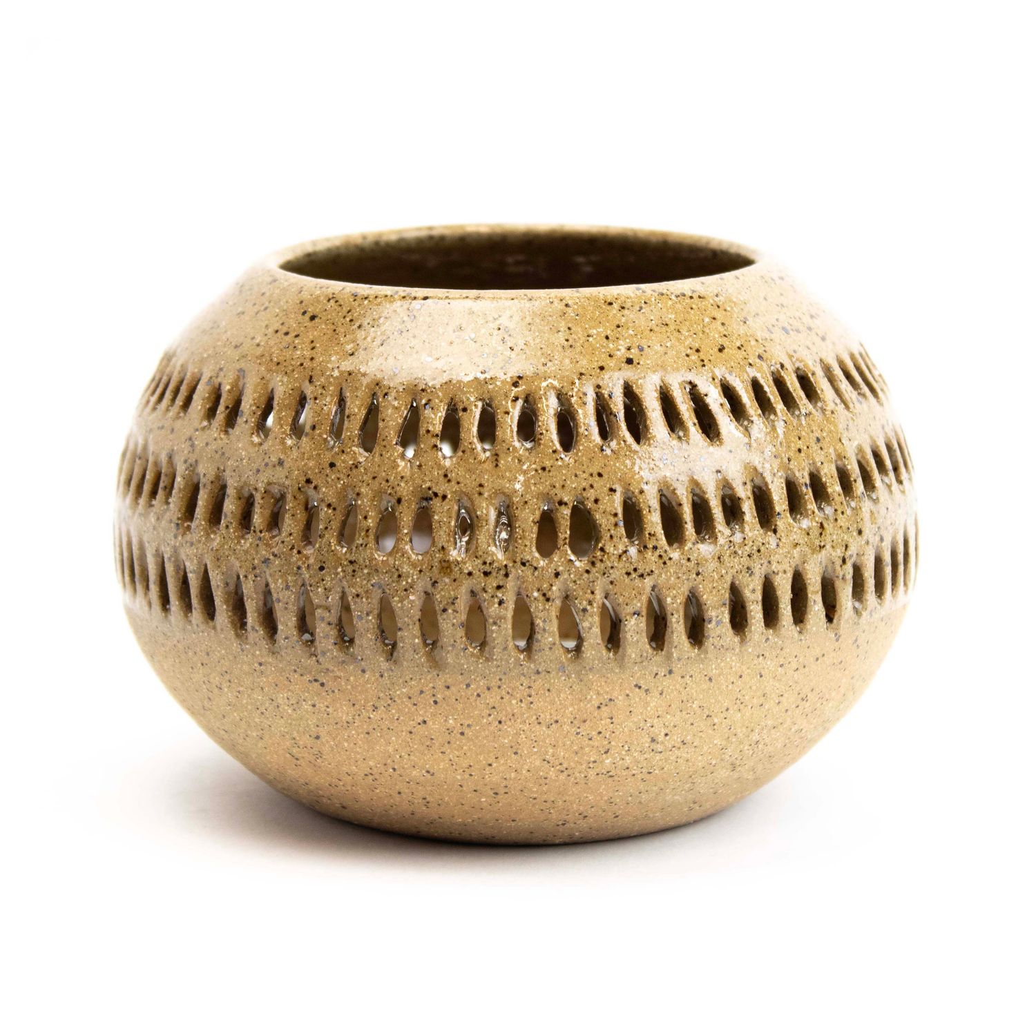 Medium Carved Lantern, ceramic STIL02