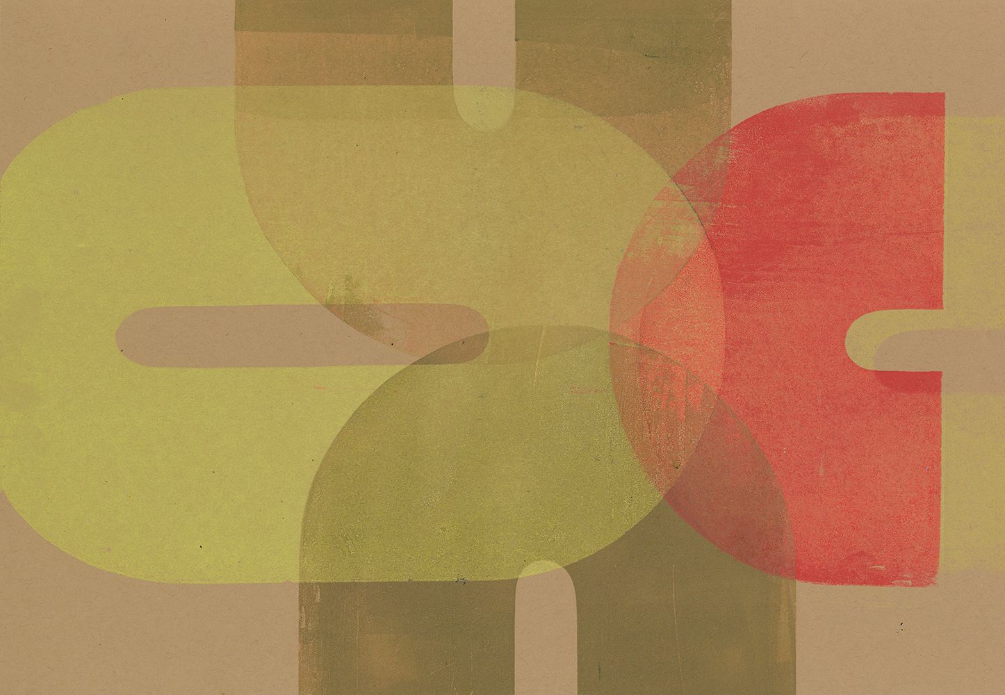 lillie mae, letterpress print BONE131