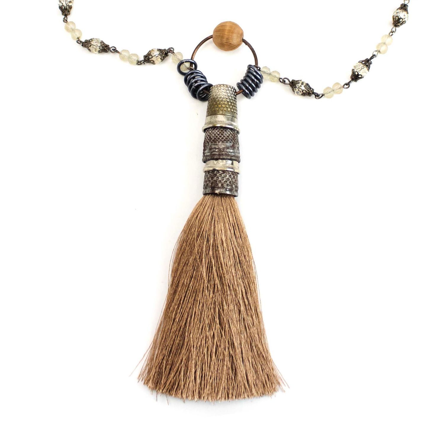 Parisian Thimbles with Tassel, necklace HILM144