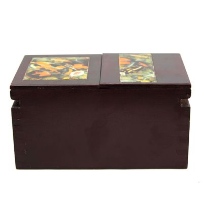 Koi Vault #7, cigar box painting JACC004