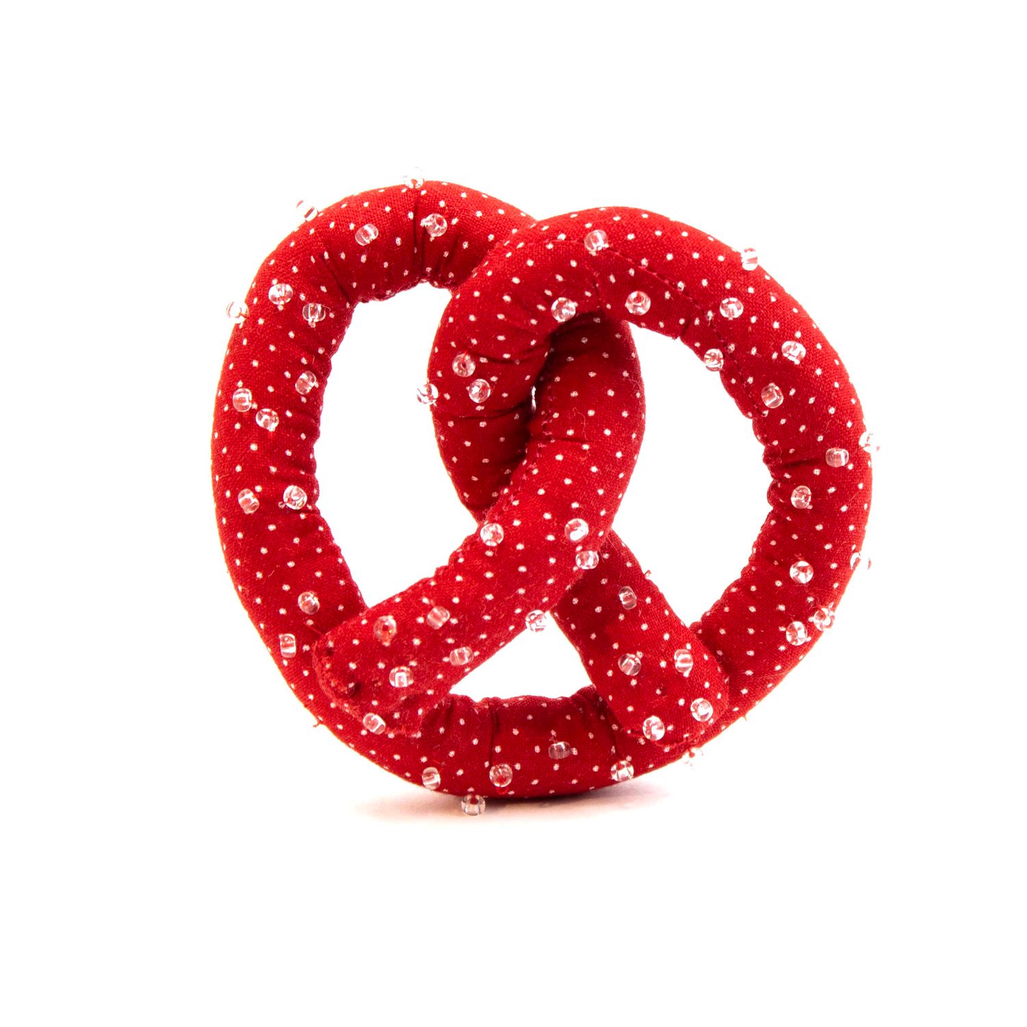 Cherry Dot, soft sculpture pretzel HIRC402