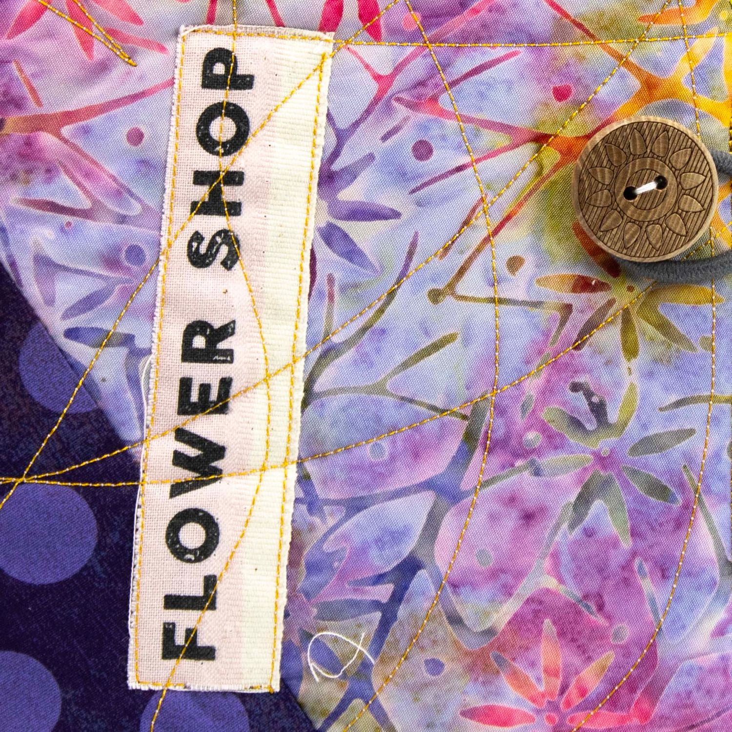Flower Shop, quilt covered journal HIRC414