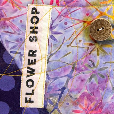 Flower Shop, quilt covered journal HIRC414