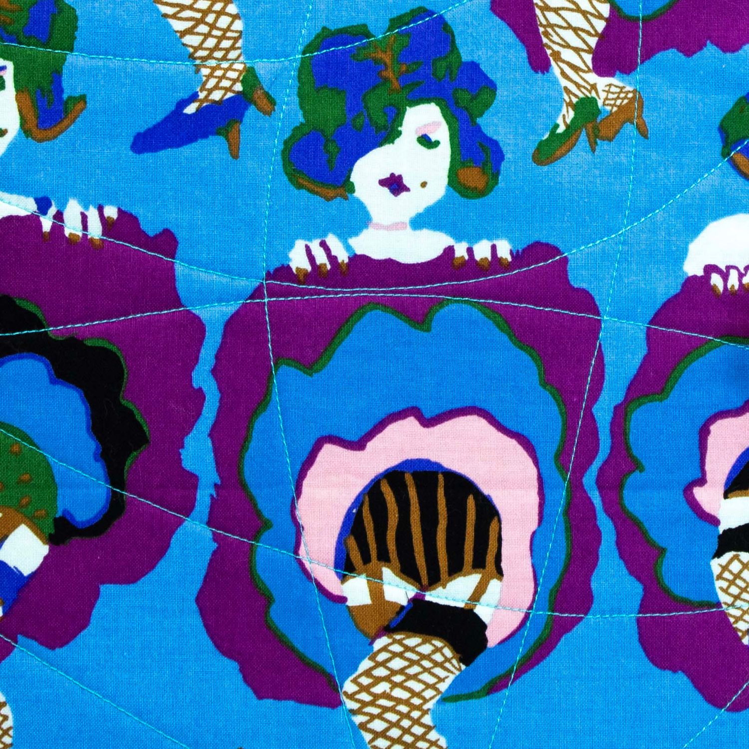 Moulin Rouge Dancers, large quilt covered journal HIRC407