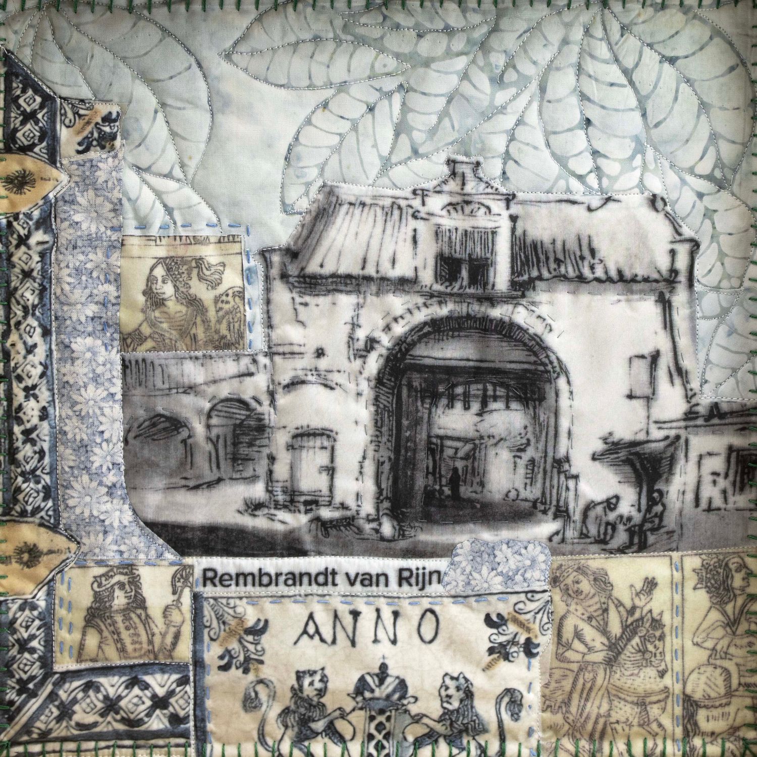 Leiden, art quilt HIRC430