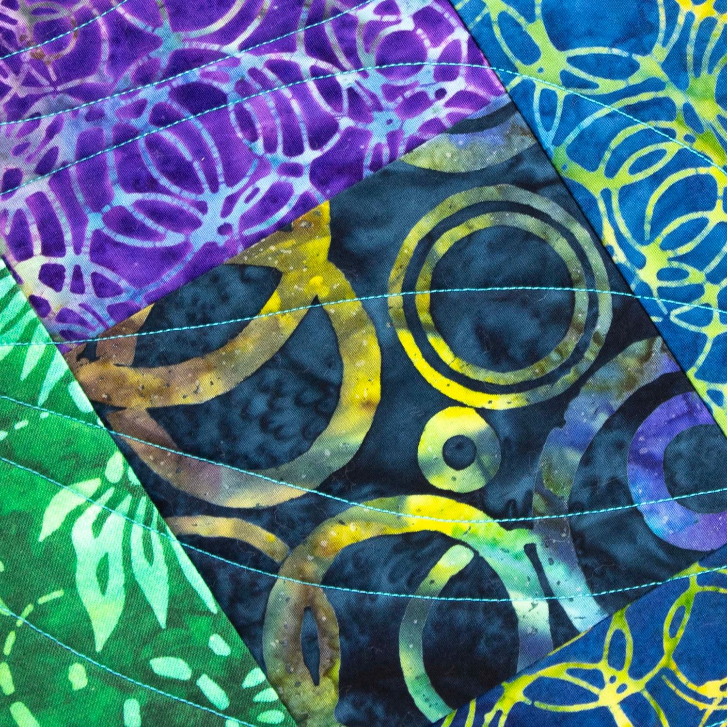 Batik Jewels, large quilt covered journal HIRC411