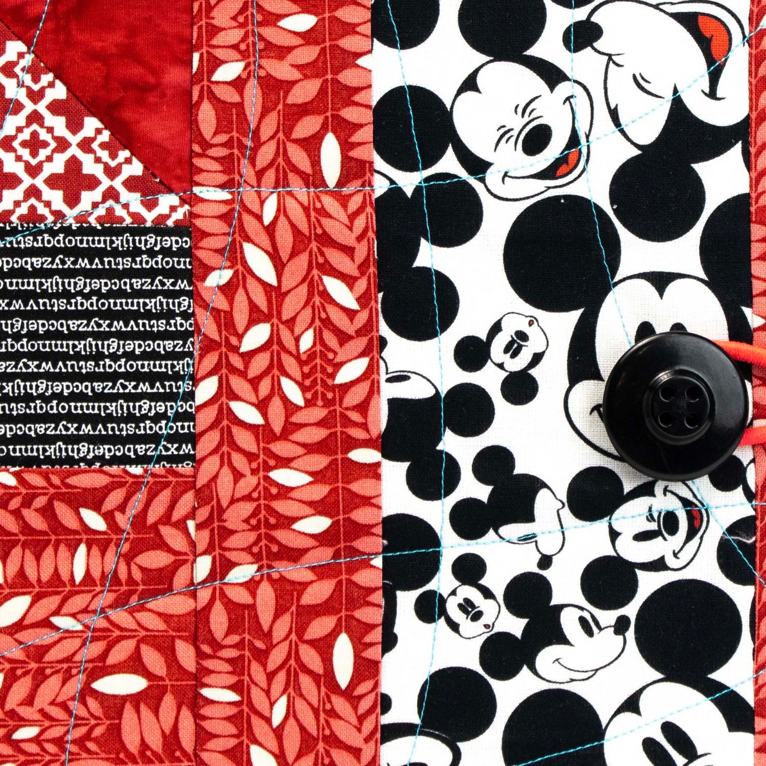 The Mouse, large quilt covered journal HIRC409