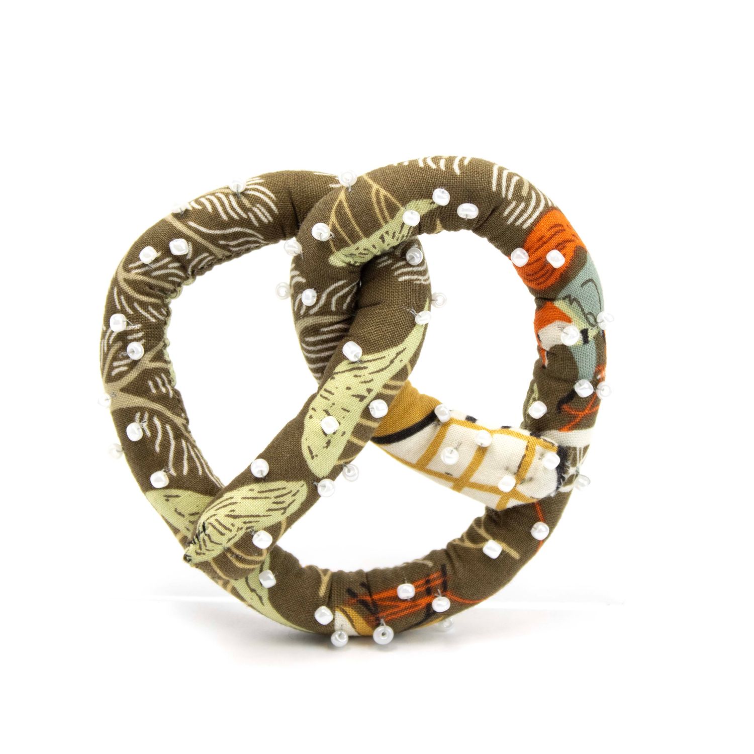 Olive Harvest, soft sculpture pretzel HIRC403