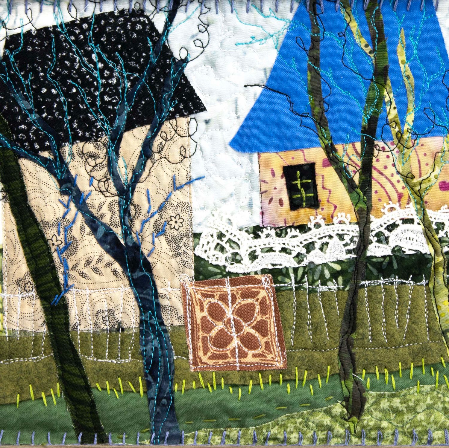 Swiss Garden, art quilt HIRC433