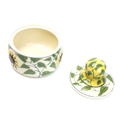Sunflower Jar, ceramic SNYB109