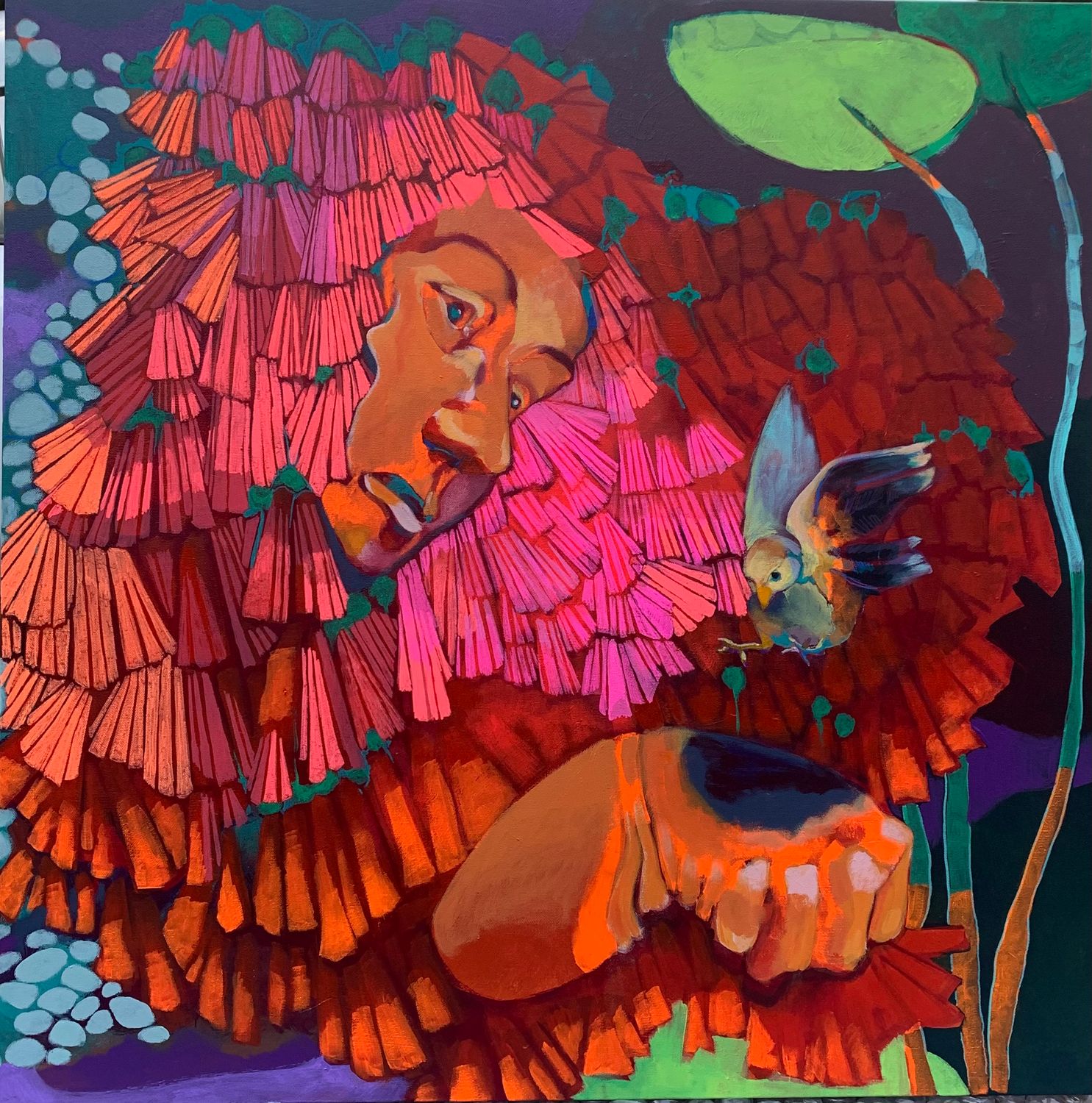 Head Wind, acrylic painting PHEJ093