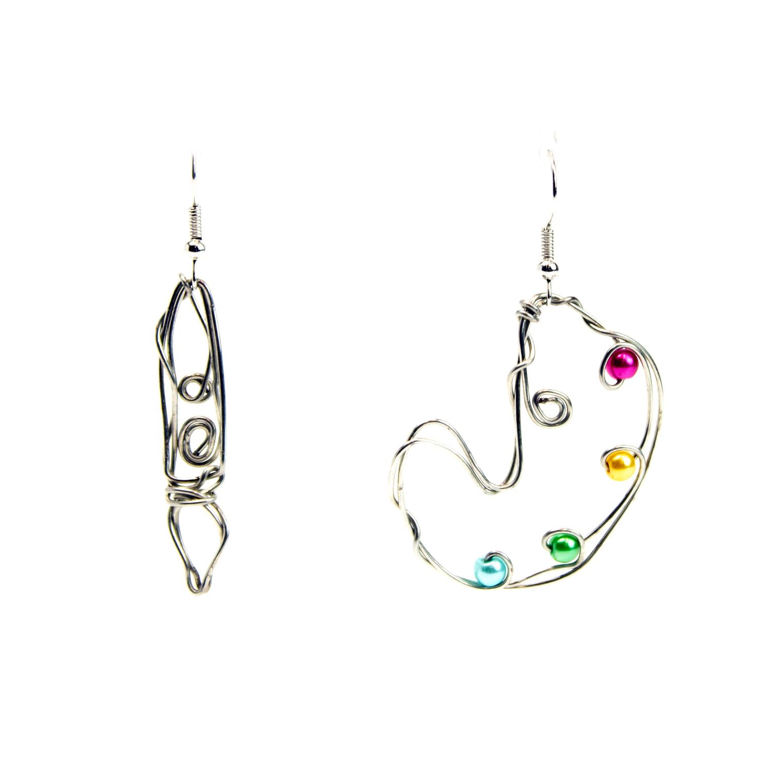 Paint Palette, earrings WOOD64