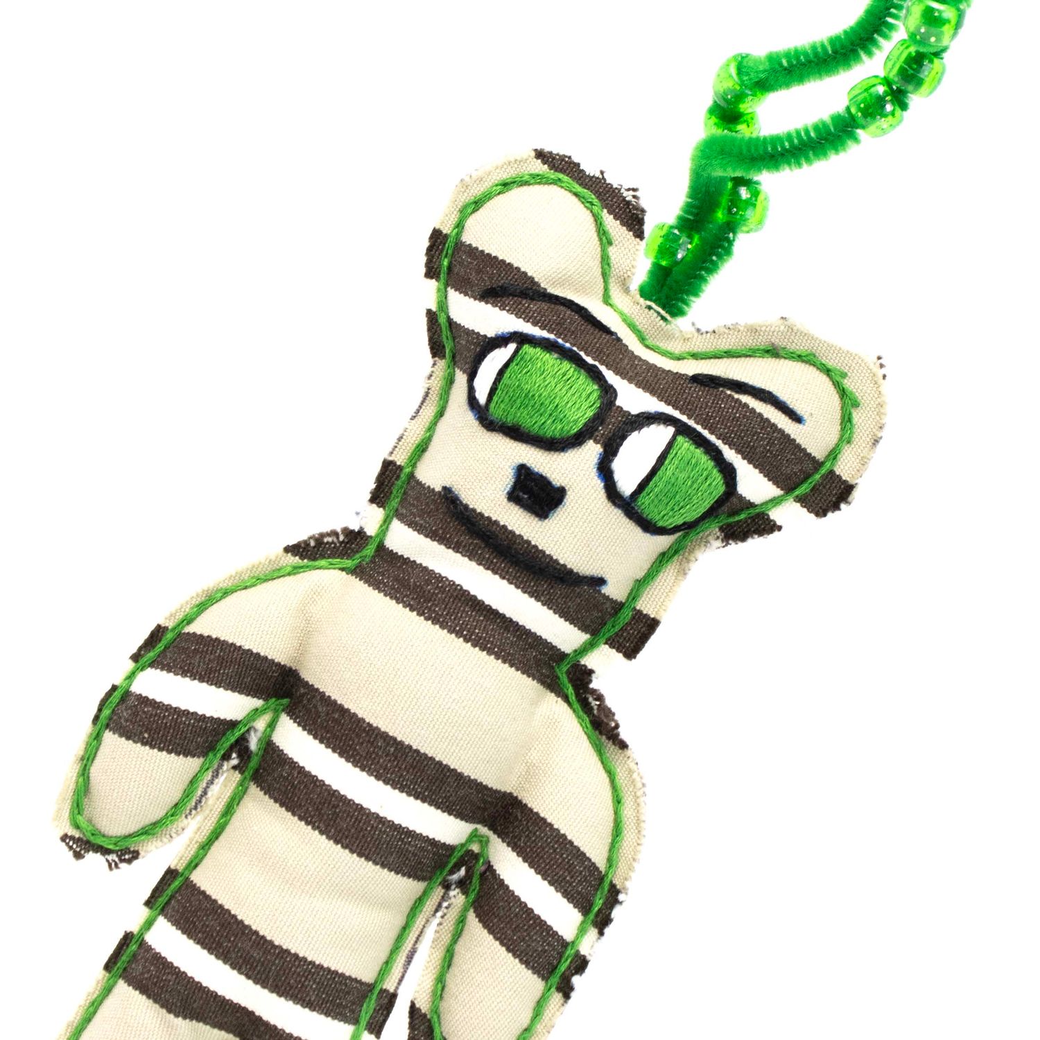 Intergalactic Space Bears: Emerald Ribbon Bear, small plushie PROM091