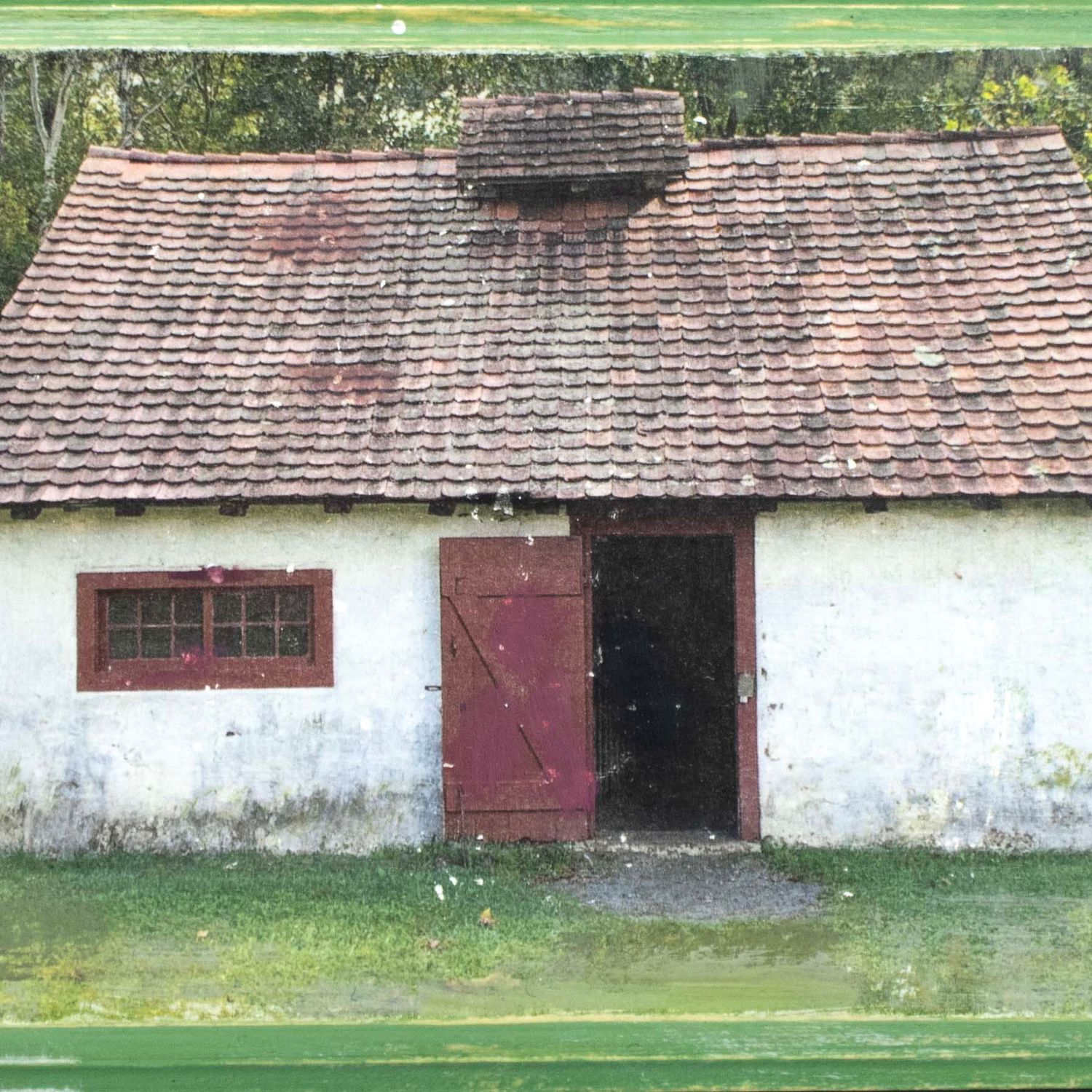 The Blacksmiths House, mixed media painting SAND552