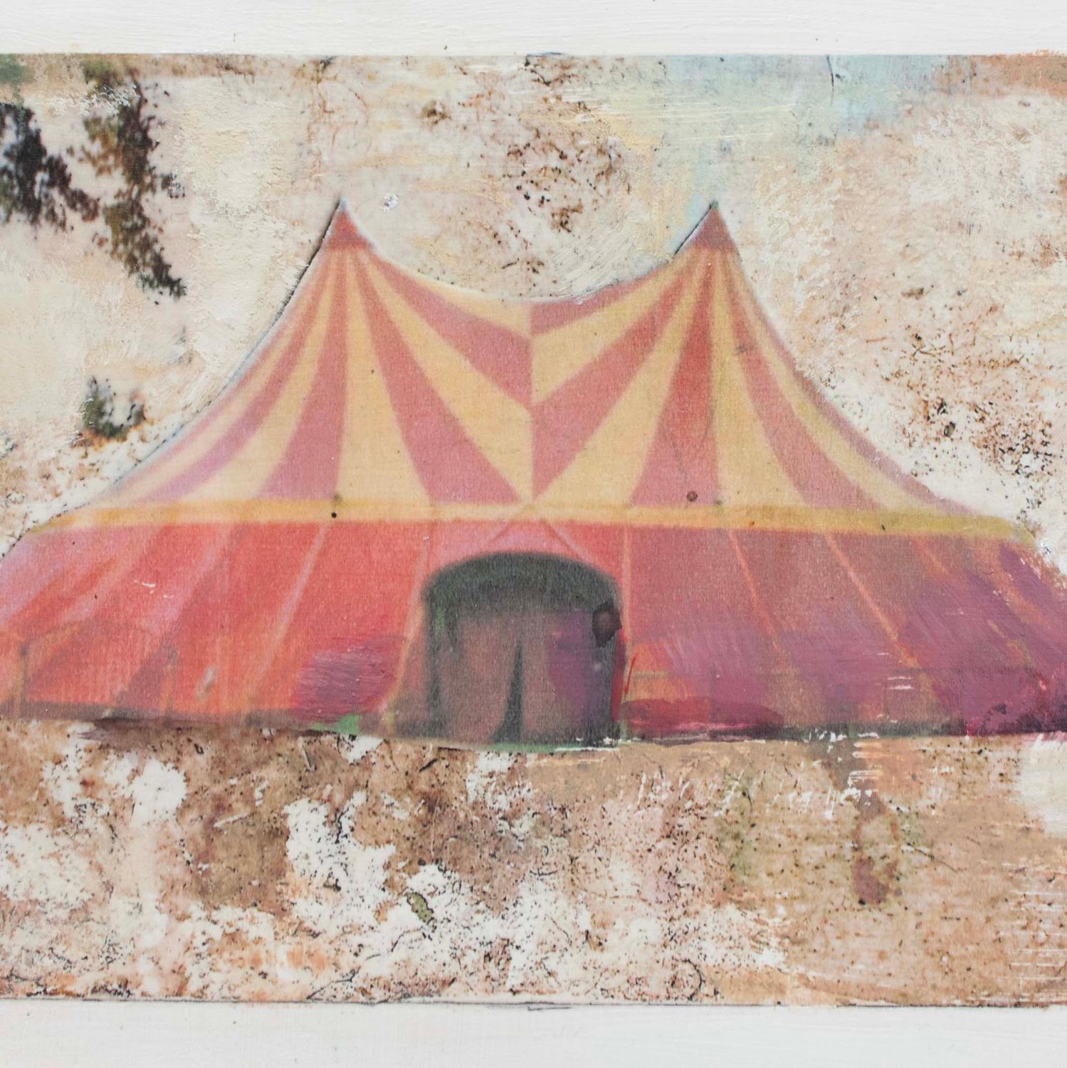 Circus Memory, mixed media painting SAND555