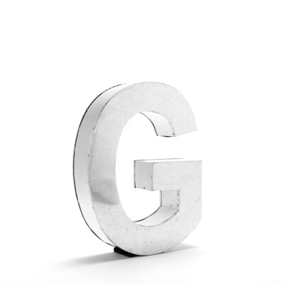 Lettera Decorativa Metalvetica Mod. " G ", Design Seletti