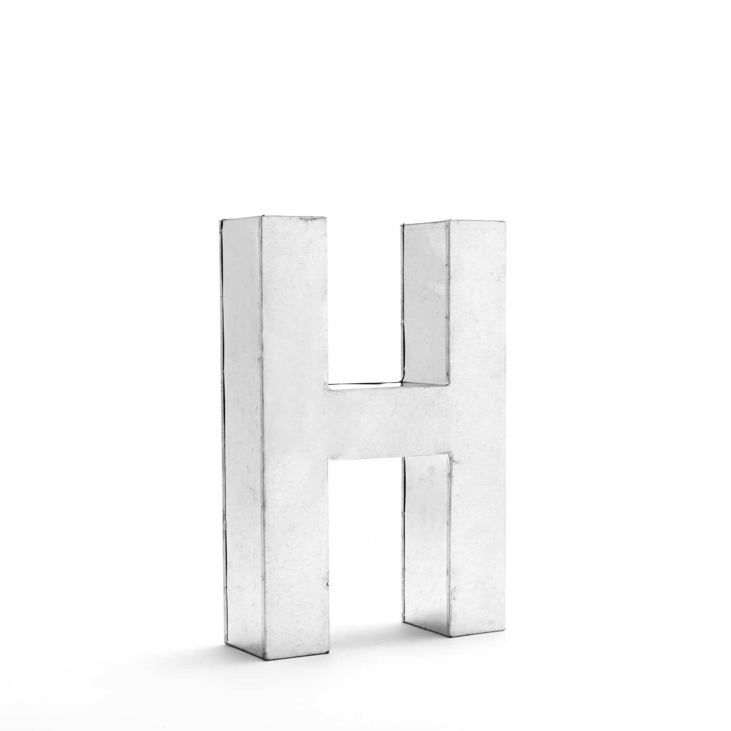 Lettera Decorativa Metalvetica Mod. " H ", Design SelettI