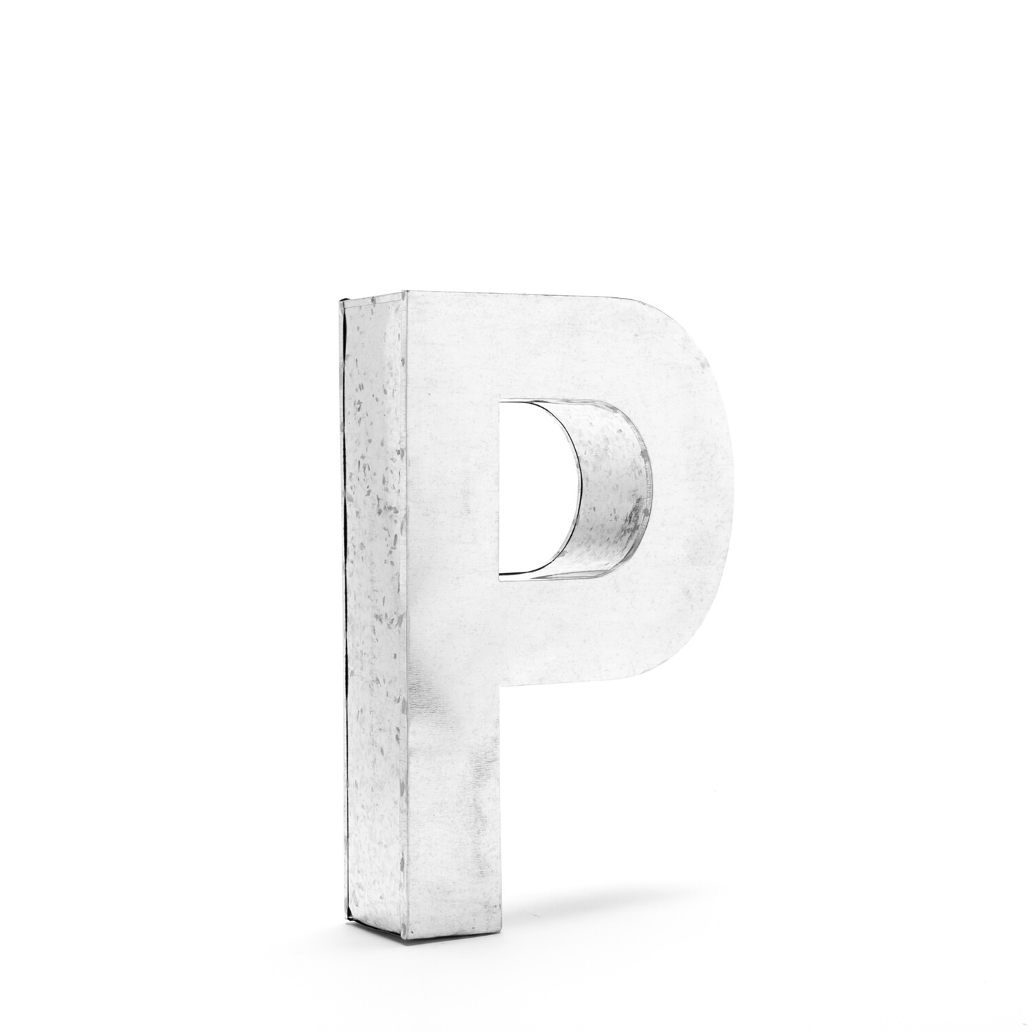 Lettera Decorativa Metalvetica Mod. " P ", Design Seletti