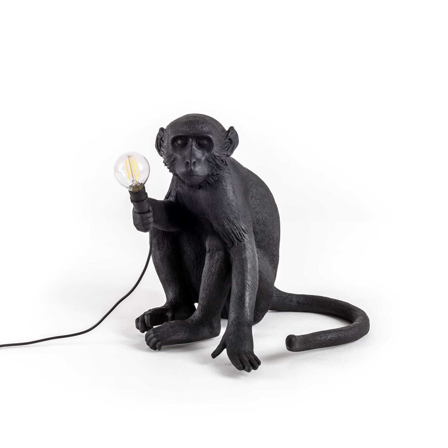 Lampada da Tavolo scimmia Monkey Lamp Black Sitting , Marca Seletti
