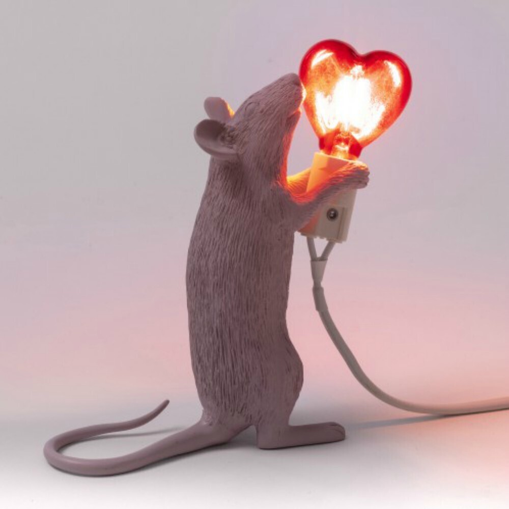 Lampada Mouse Lamp Love Special Edition San Valentino design Seletti