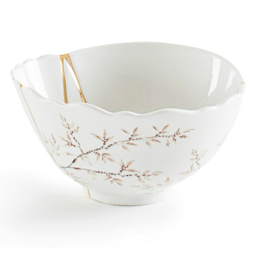 Ciotola Frutta Bowls In Porcellana ed Oro Kintsugi #1 Design Seletti