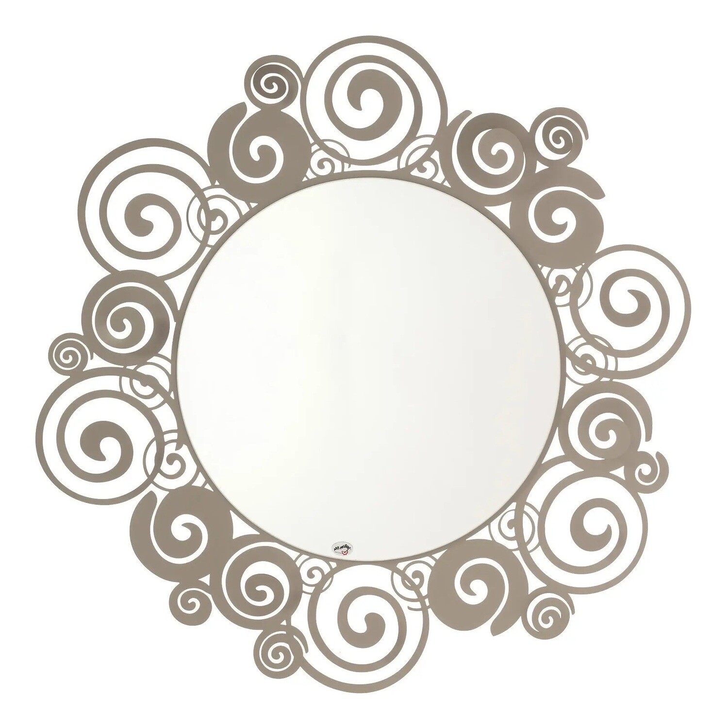 Specchio da parete moderno in ferro Orfeo Design Arti e Mestieri