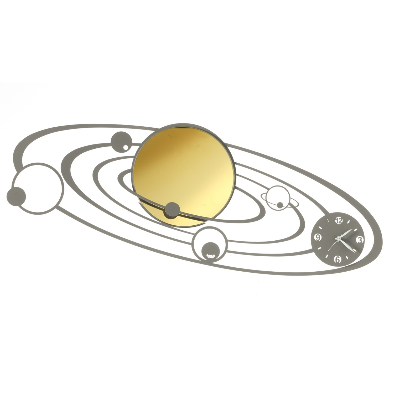 Orologio da Parete a tema spaziale Con Pianeti mod. Planetarium Arti e Mestieri