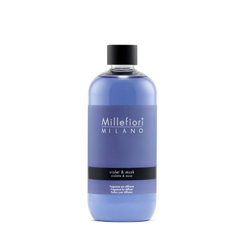 Millefiori Milano Ricarica Da 500 Ml Fragranza Violet & Musk / Violetta e Muschio
