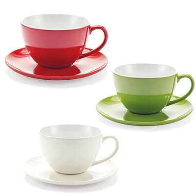 Tazza Jumbo Mug con Piattino In Melamina , Touch Mel , Marca Emporio Zani