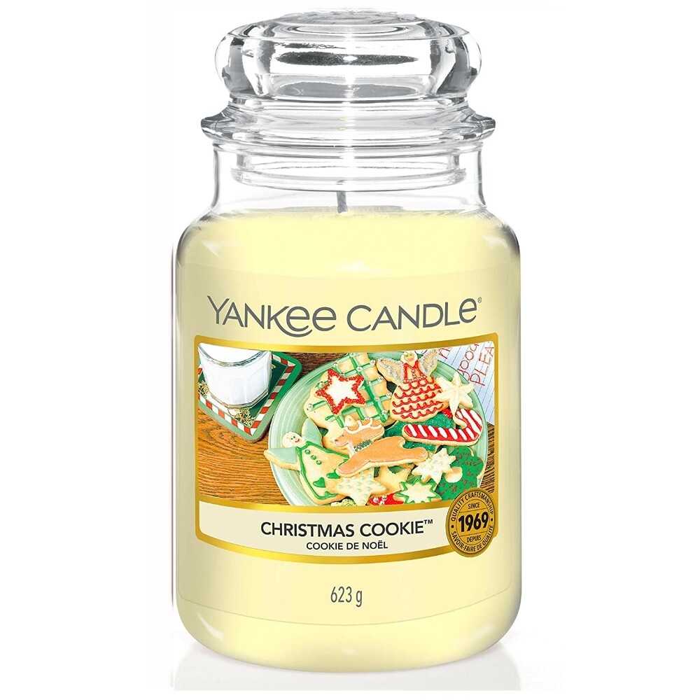 Yankee Candle Candela Profumata Giara Grande Christmas Cookie