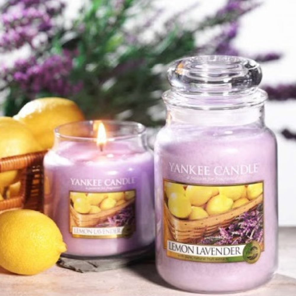 Candela Profumata Lemon Lavender Yankee Candle - Idea Fiori
