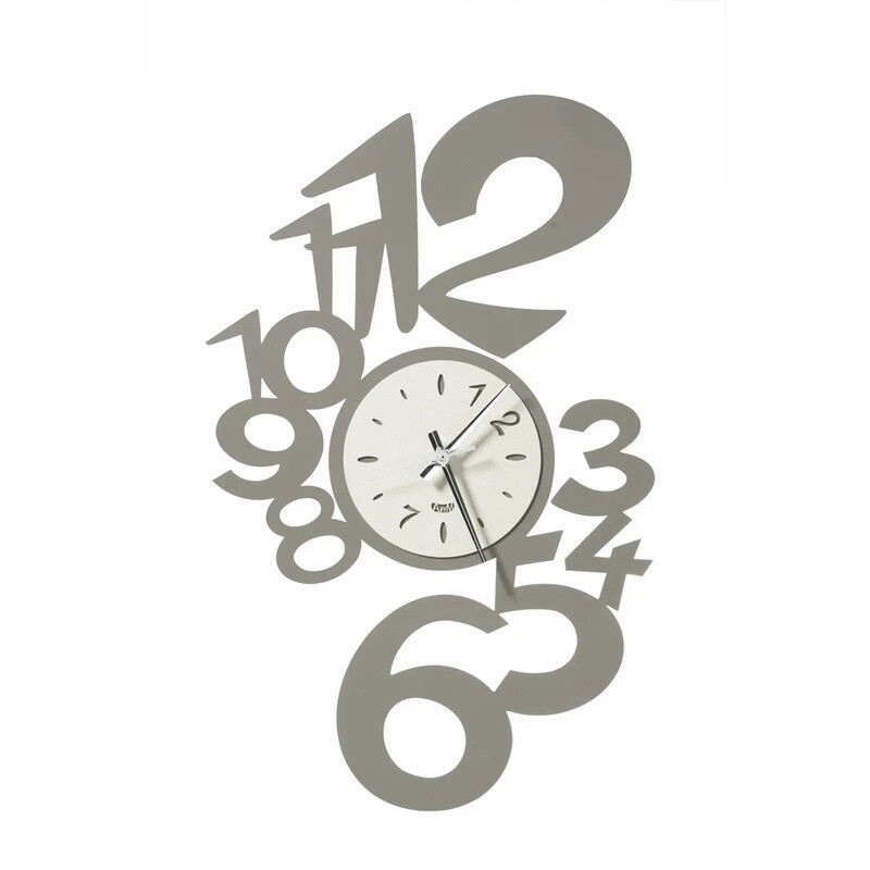 Orologio Grande da Parete con Numeri Sagomati Lupin Design Arti e Mestieri
