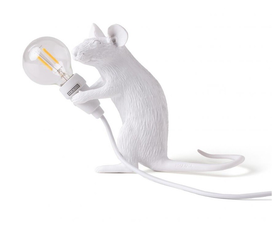 Lampada da tavolo Moderna Mouse Lamp Sitting Mac Presa USB Design Seletti