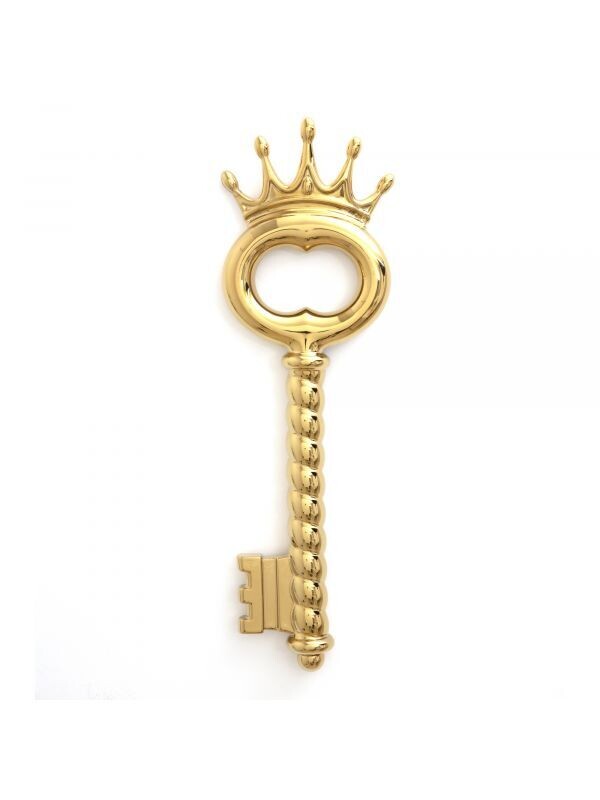 Decorazione In Porcellana Chiave Gigante Gold Keys Design Power Key Seletti