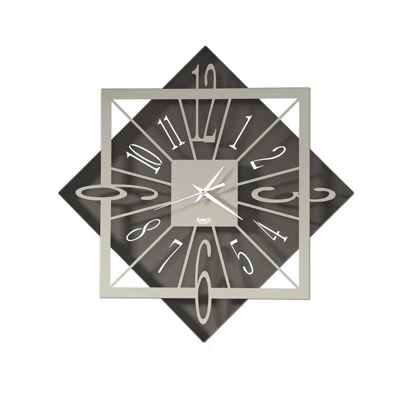 Orologio da Parete Moderno Geometrico Romboidale Rumba Design Arti e Mestieri