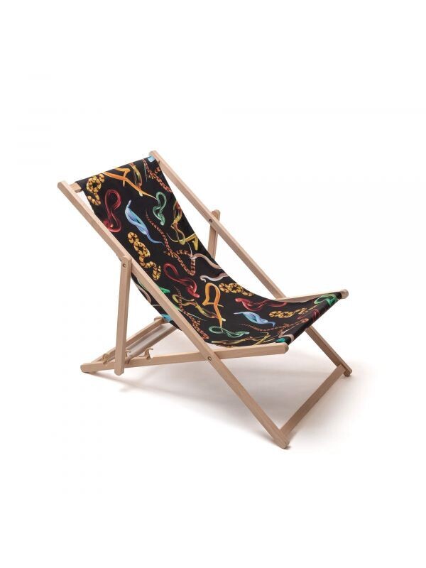 Sedia Sdraio Deck Chair Toilet Paper Mod. Snakes Design Seletti