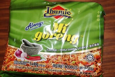 IBUMIE Fried Malaysian Noodles - Prawn Sambal -BUY 1 GET 1 FREE