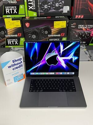 🍎Rare 2021 Apple MacBook Pro 16” Space Grey M1 Pro Chip/16GB RAM with Touch ID Laptop 💻 Warranty Included