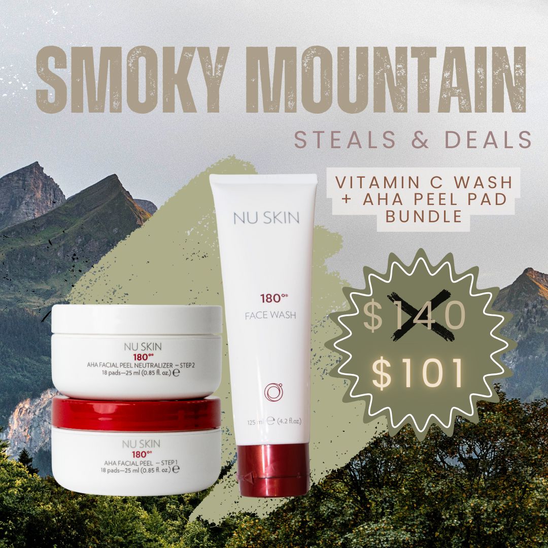 AHA Peel Pads + Vitamin C Wash Bundle