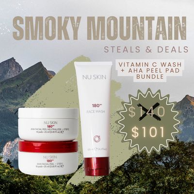 AHA Peel Pads + Vitamin C Wash Bundle